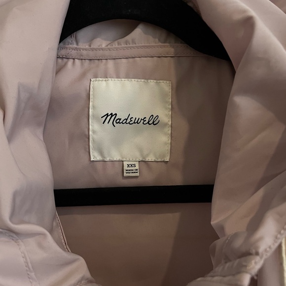 Madewell Mauve Pastel Windbreaker Jacket with Hood - Picture 2 of 6